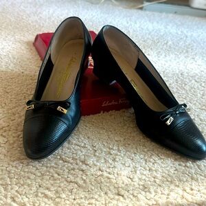 Salvatore Ferragamo heels size 6 1/2 B Made in italy